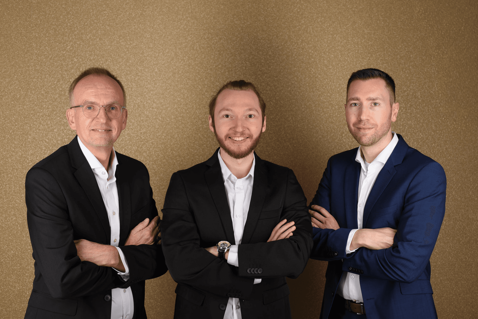 Die Spargold-Gründer Nils Gregersen, Helge Ippensen und Julien Scholz