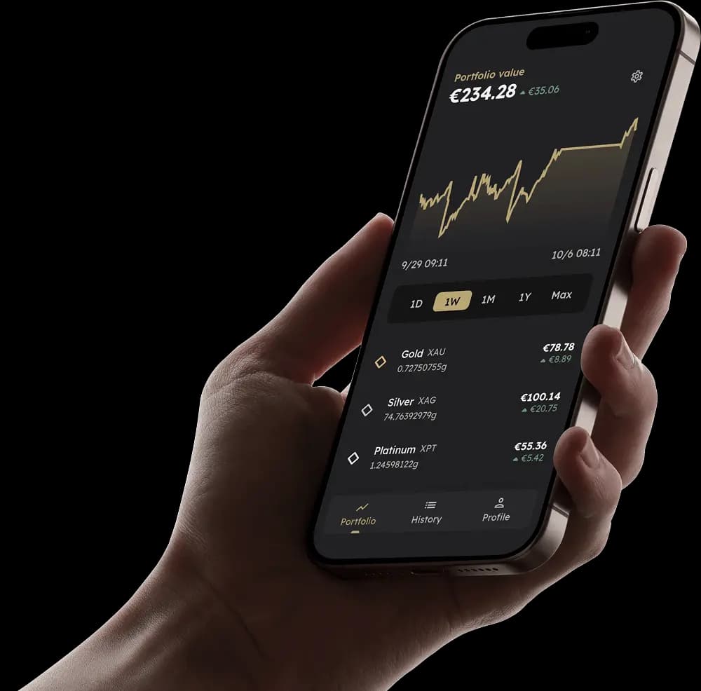 Spargold app – buy gold and silver via smartphone, securely stored