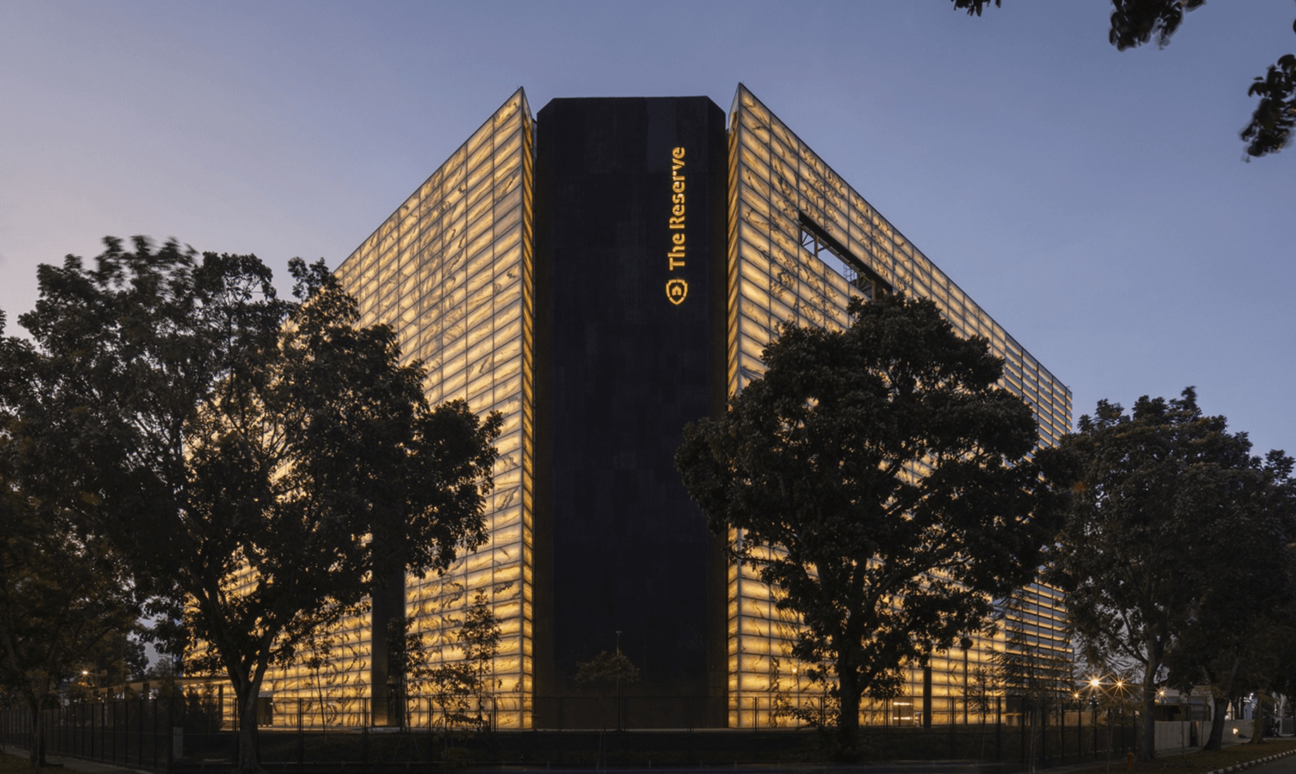 The Reserve – High-Security Vault in Singapore at dusk